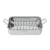 Chef's Classic™ Stainless 16" Roasting Pan with Rack