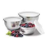 Stainless Steel Mixing Bowls with Lids
