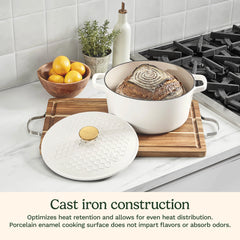 Earth & Essence 5 Qt. Casserole with Cover - Honeycomb Design