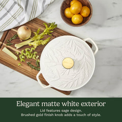 Earth & Essence 5 Qt. Casserole with Cover - Sage Design