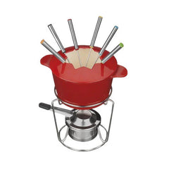 Chef’s Classic™ Enameled Cast Iron 13-Piece Fondue Set
