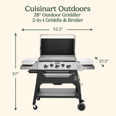 28" Outdoor Griddler™ - 2-in-1 Griddle & Broiler