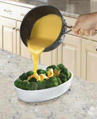 Chef's Classic™ Nonstick Hard Anodized 1 Qt. Ceramic Nonstick Saucepan with Cover