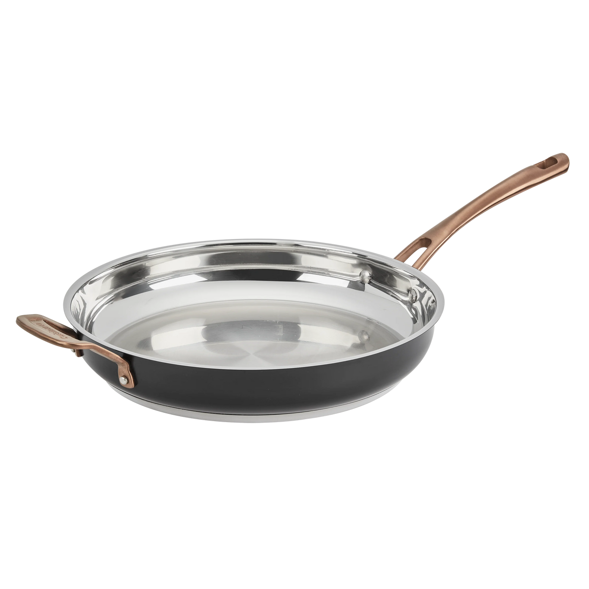 Matte Black Elegance 12” Skillet w Helper Handle