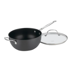 Chef's Classic™ Nonstick Hard Anodized 4 Qt. Chef's Pan with Helper Handle & Cover
