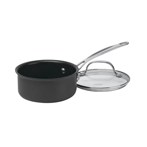 Chef's Classic™ Nonstick Hard Anodized 1 Quart Saucepan with Cover