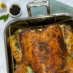 Chef's Classic™ Stainless 16" Roasting Pan with Rack