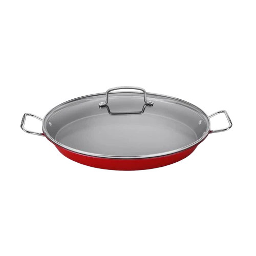 15″ Paella Pan with Glass Lid