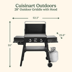 28" Outdoor Griddle with Hood