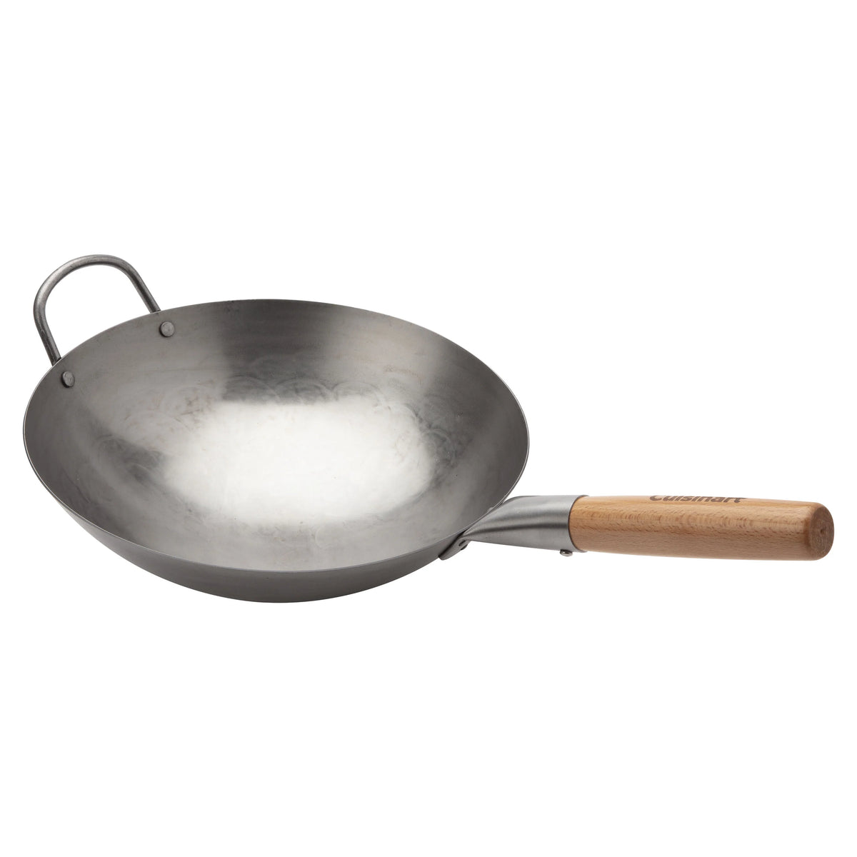 12" Carbon Steel Hammered Wok (Round)