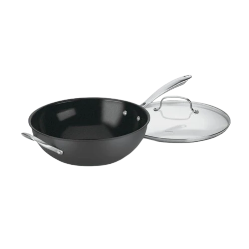 12" Stir Fry Wok with Glass Cover