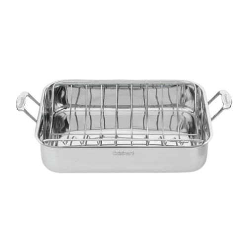 Chef's Classic™ Stainless 16" Roasting Pan with Rack