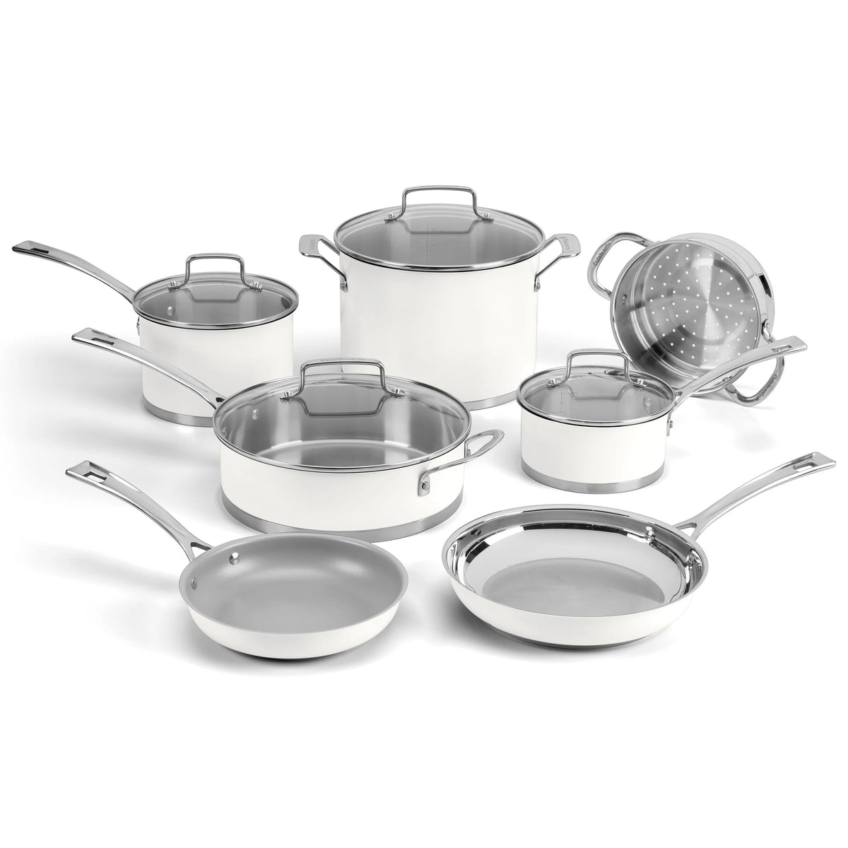 11 Piece Matte White Set