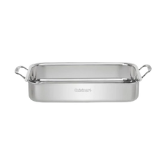14" Lasagna Pan with Stainless Roasting Rack