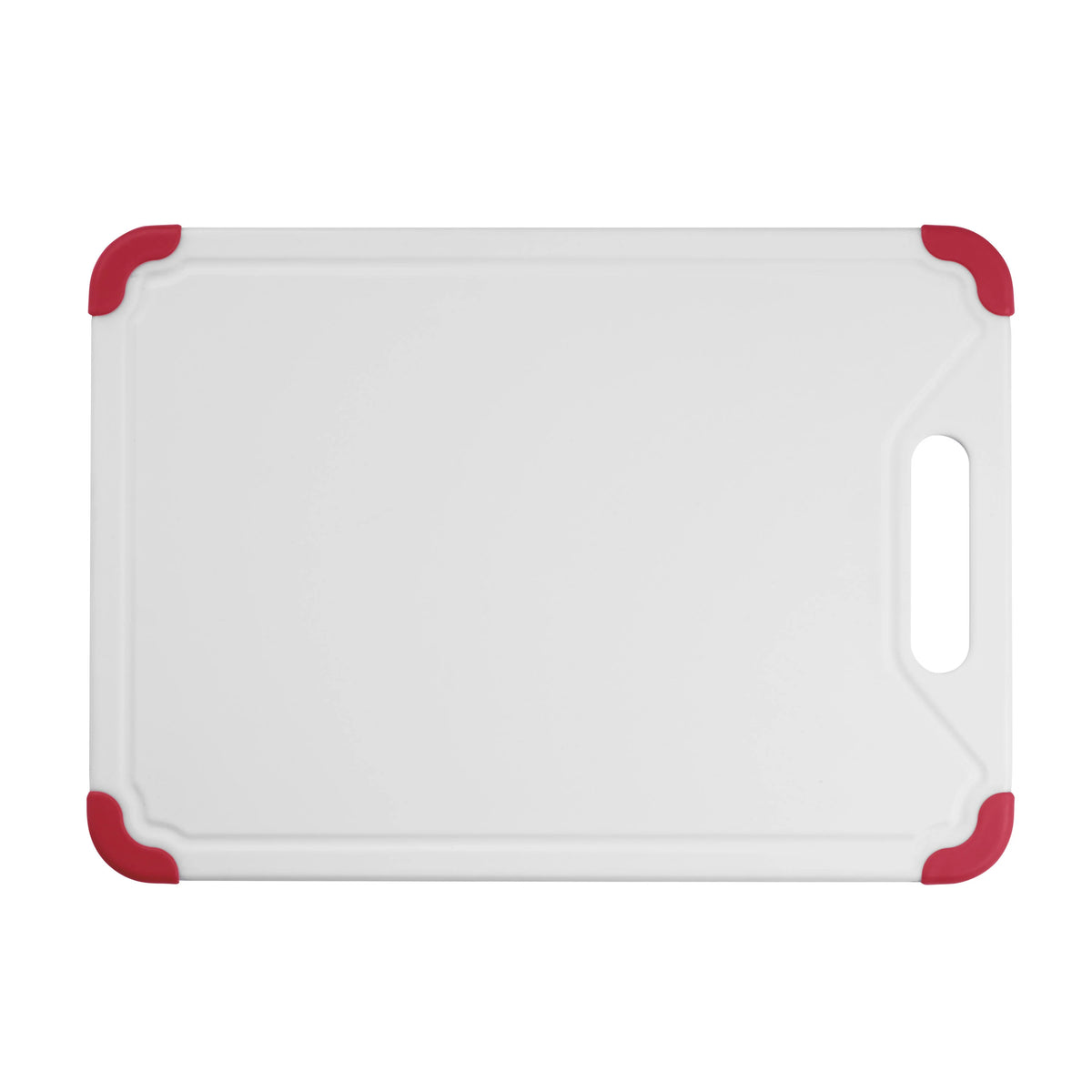 13” White Poly Board with Red