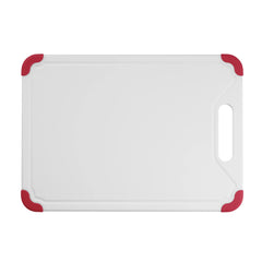 13” White Poly Board with Red