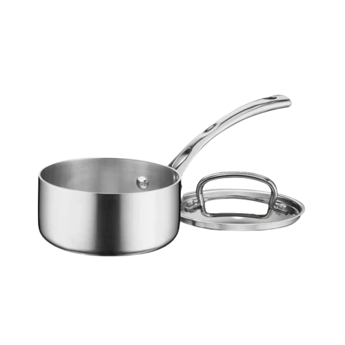 French Classic Tri-Ply Stainless 1 Qt. Saucepan with Cover