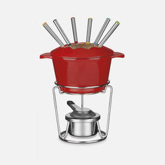 Chef’s Classic™ Enameled Cast Iron 13-Piece Fondue Set