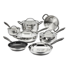 Radiant Pro Stainless with Brushed Titanium Finish 11-Pc Set