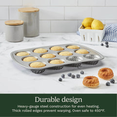 Chef's Classic™ Non-Stick 12-Cup Mini Fluted Cake Pan