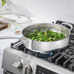 PureClad™ Triple-Ply 5.5 Qt. Stainless Steel Sauté Pan with Helper Handle and Cover