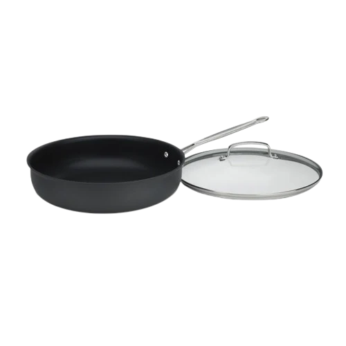 Chef's Classic™ Nonstick Hard Anodized 12" Deep Frying Pan with Cover