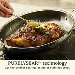 FusionPlus™ Stainless Steel 12" Round Griddle with Stick Handle