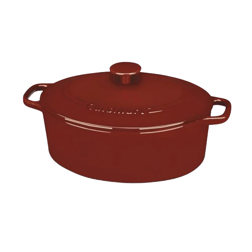 Chef’s Classic™ Enameled Cast Iron Cookware 5.5 Quart Oval Covered Casserole