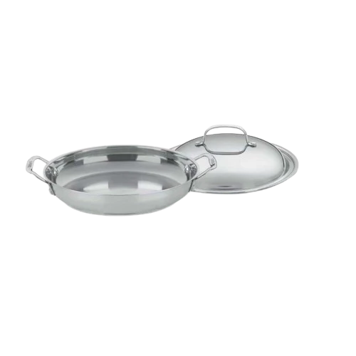 Chef's Classic™ Stainless 12" Everyday Pan with Medium Dome Cover