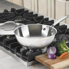 Chef's Classic™ Stainless 3 Quart Chef's Pan with Cover